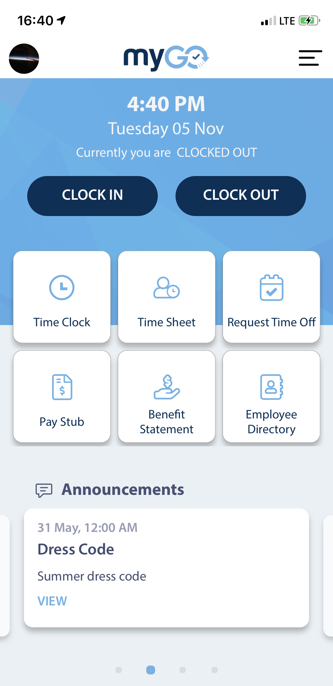MyGO employee payroll self-service portal